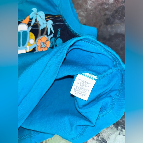 Cherokee | blue graphic tank | size 2 - Picture 5 of 5